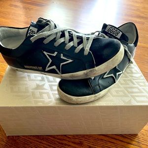 Golden Goose Superstar Sneakers 39 - RARE Black on Black Star, original box!